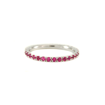 Silvertone & Red Crystal Ring | 
Style: 429040078082