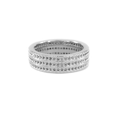 Silvertone & Clear Crystal Band | 
Style: 429040084013