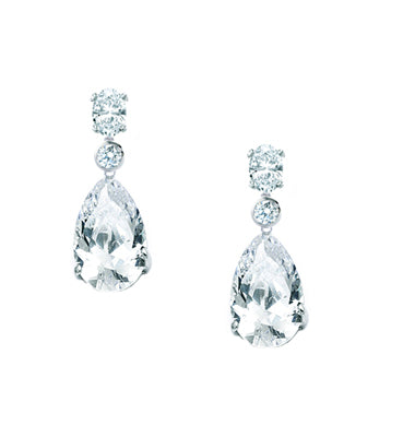 Diamondess Pear Cut CZ Earrings | 
Style: 433060230009