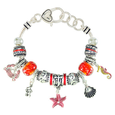 Coral Starfish Charm Bracelet | 
Style: 411032127570