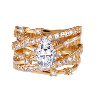 Diamondess Teardrop Ring | 
Style: 444071658000