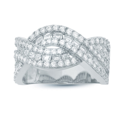 Diamondess Pave Criss Cross Weave | 
Style: 444071744000