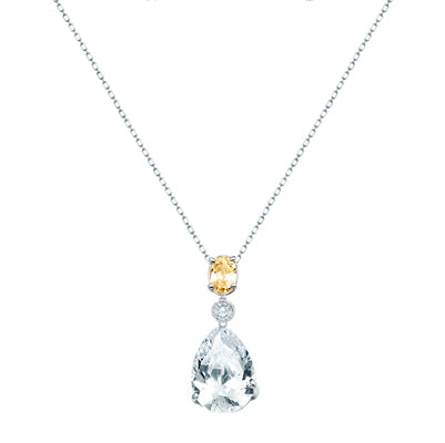 Diamondess CZ/Canary Drop Necklace | 
Style: 433021364176