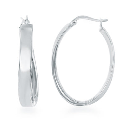 Sterling Silver Curved Hoop Earring | 
Style: 413062002334