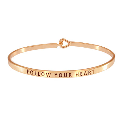 "FOLLOW YOUR HEART" Bangle | 
Style: 411032188355