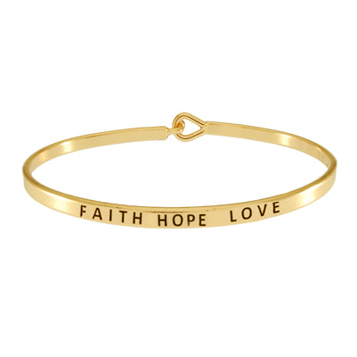 "FAITH HOPE LOVE" Bangle | 
Style: 411032183300