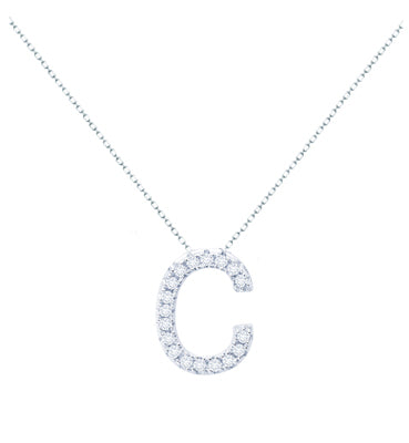 Diamondess Pave Initial C Necklace | 
Style: 444021261653