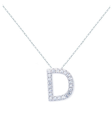 Diamondess Pave Initial D Necklace | 
Style: 444021263677