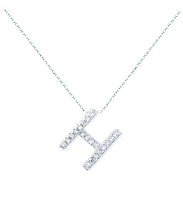 Diamondess Pave Initial H Necklace | 
Style: 444021266707
