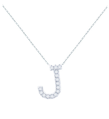 Delicate Pave Diamond Initial Letter Bracelet - 14K Solid White or Yel –  Abrau Jewelry