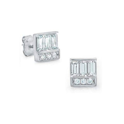 Diamondess Baguette/Pave Earrings | 
Style: 444061835873