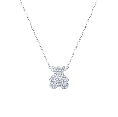 Diamondess Pave Teddy Bear Necklace | 
Style: 444021142232