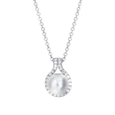 Diamondess CZ & Pearl necklace | 
Style: 444021253578