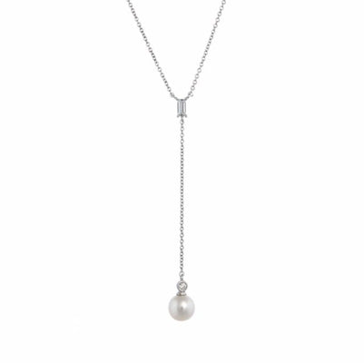 Diamondess CZ & Pearl necklace | 
Style: 444021307124