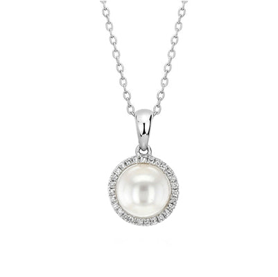 Diamondess Pearl & CZ necklace | 
Style: 444021560652