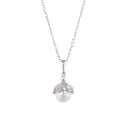 Diamondess Pearl & CZ necklace | 
Style: 444021631728