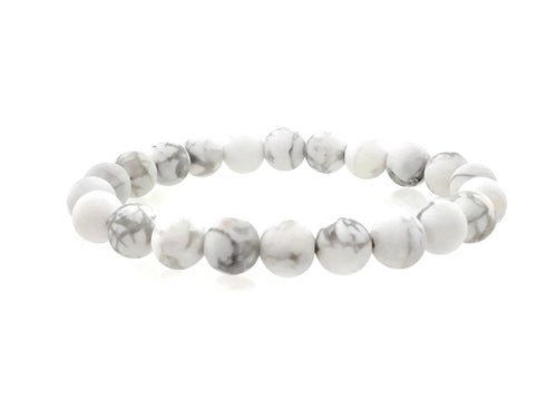 Howlite White Stretch Bracelet | 
Style: 411032177306