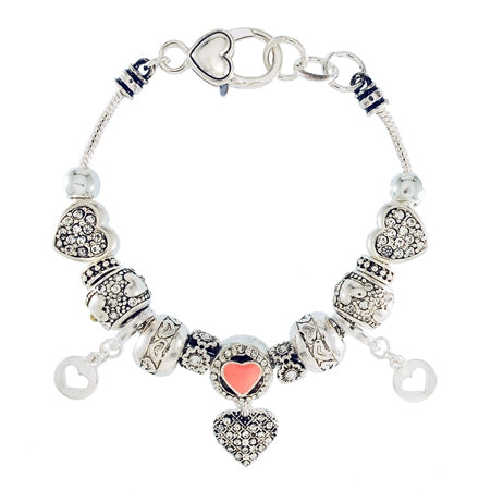 Hearts Charm Bracelet | 
Style: 411032280223