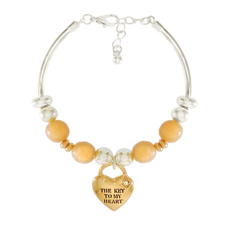 Key to My Heart Charm Bracelet | 
Style: 411033901584