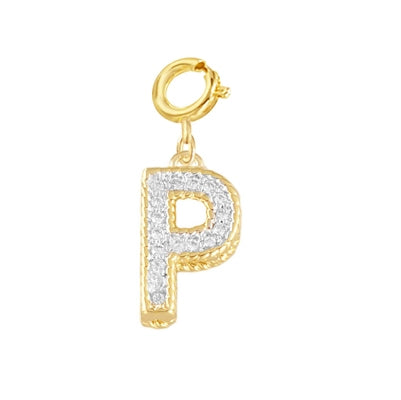 "P" Pave Charm | 
Style: 411130032346