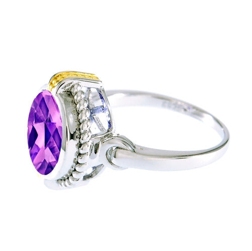 Sterling Silver Lavender CZ Ring | 
Style: 413074112287