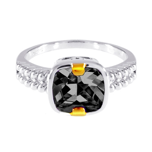 Sterling Silver Black CZ Ring | 
Style: 413074115515