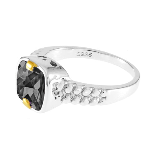 Sterling Silver Black CZ Ring | 
Style: 413074115515