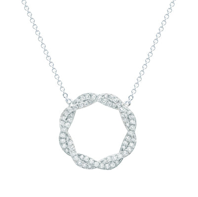 Diamondess Pave Twist necklace | 
Style: 444021926569 (50000586569)