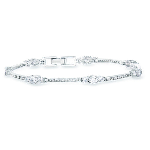 Diamondess CZ Station Tennis Bracelet | 
Style: 433030002018