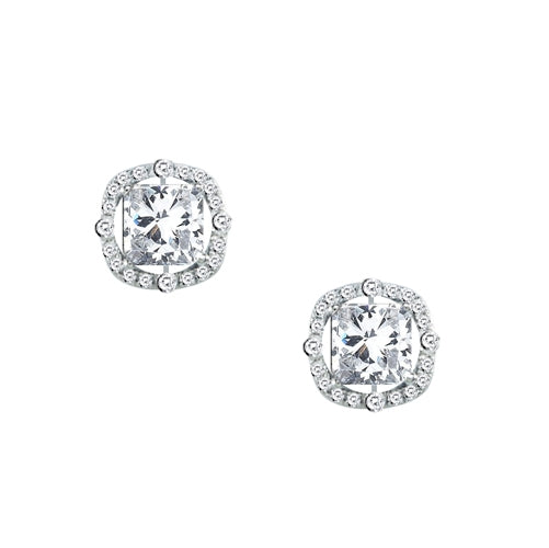 Pure platinum stud on sale earrings