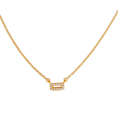 Diamondess Rosegold Pave Necklace | 
Style: 444023300060
