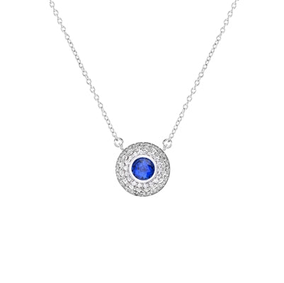Diamondess Sapphire CZ Necklace | 
Style: 444023341480