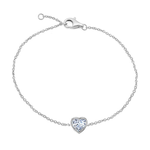 Diamondess 9mm Heart, Silver Bracelet | 
Style: 444031509792
