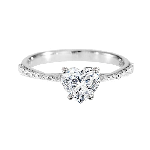 Diamondess Heart Solitaire Ring | 
Style: 444073444000