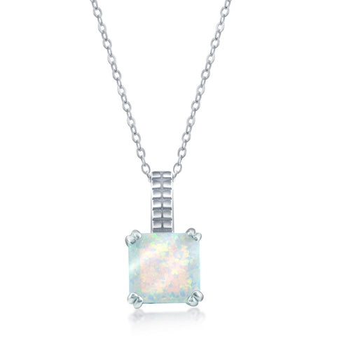 Sterling White Opal Cross Necklace | 
Style: 446022901185