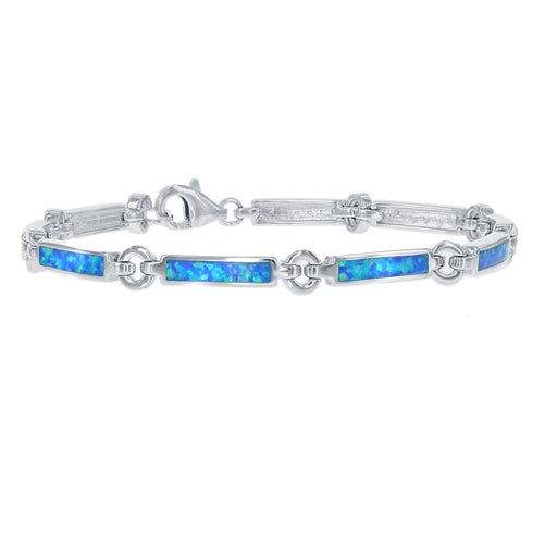 Sterling Blue Inlay Bracelet | 
Style: 446032236020