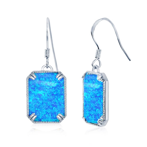 Sterling Blue Opal Drop Earring | 
Style: 446062906154
