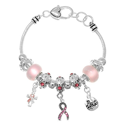 Pink Ribbon Charm Bracelet | 
Style: 411032481983