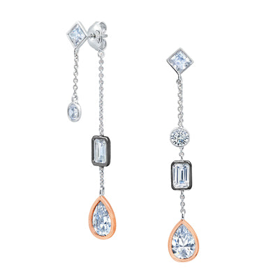 Diamondess CZ Station Dangle Earrings | 
Style: 444061184540