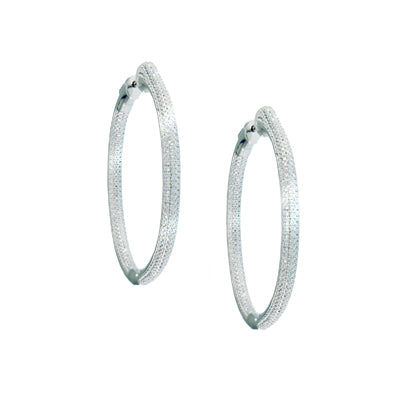 Round Edge Hoop Earring Gold Huggie Hoops Earring Sterling 