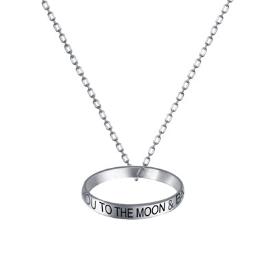 I LOVE YOU TO THE MOON AND BACK Necklace | 
Style: 411023064692
