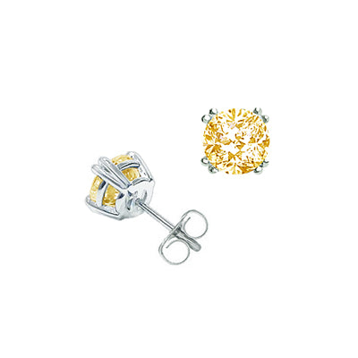 Diamondess 2 ctw Canary CZ Stud Earrings | 
Style: 433061384376