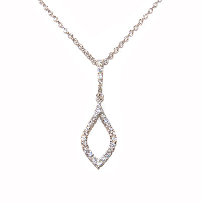 Diamondess Oval Pave CZ Necklace | Style: 433020182003