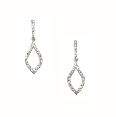 Diamondess Oval Pave CZ Earrings | Style: 433060207001