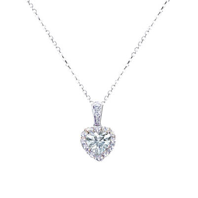 Clear CZ with Pave, Necklace | Style: 411020256009