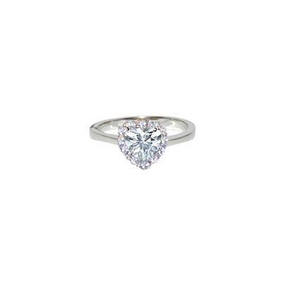 Clear CZ with Pave, Ring | Style: 411070002045
