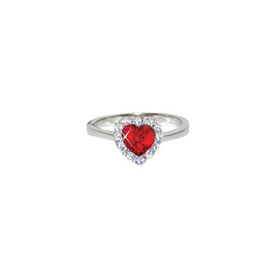Ruby CZ with Pave, Ring | Style: 411070002007