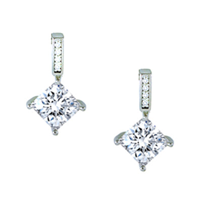 Diamondess CZ Princess Cut Earrings | Style: 433060220000