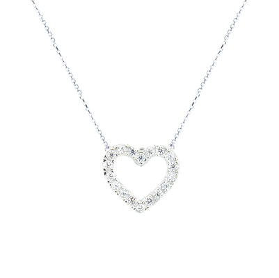 Diamondess CZ Pave Heart Necklace | 
Style: 433020192002