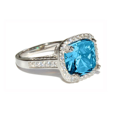 Diamondess Cushion Cut CZ Ring |  Size 7 or 8 only | 
Style: 433070025015